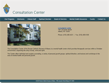 Tablet Screenshot of consultationcenteralbany.org